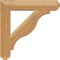 Ekena Millwork Funston Craftsman Rough Sawn Bracket, Western Red Cedar, 4"W x 24"D x 24"H BKT04X24X24FST04RWR - alternate 4